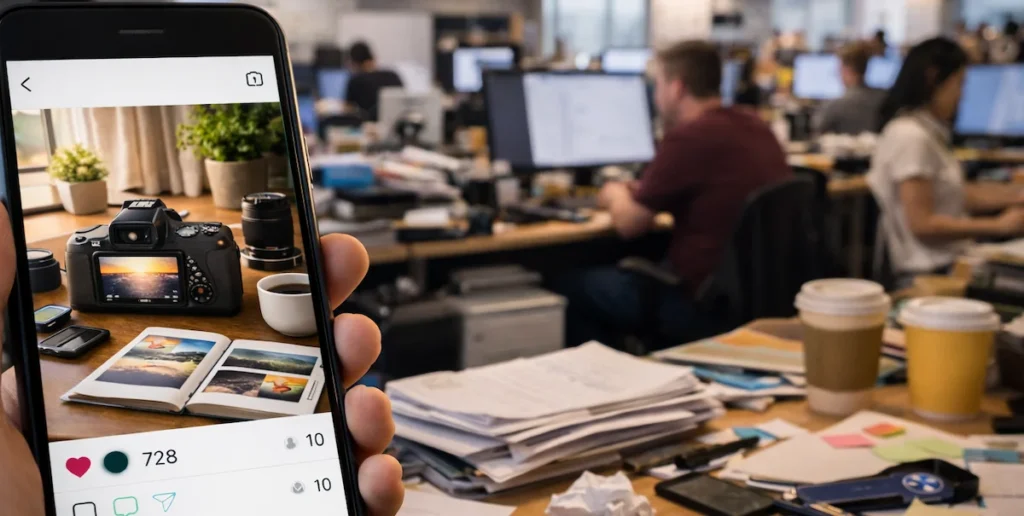 好きなことを仕事にする理想と現実のギャップを表したイメージ